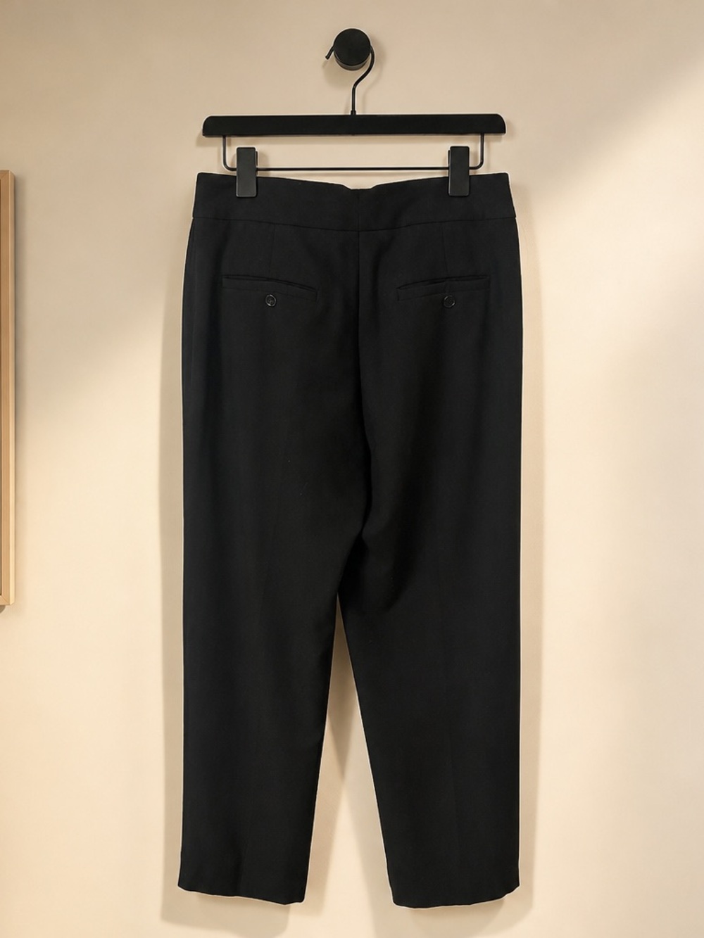 Trina Turk White Straight-Leg Pants with Black Trim - Picture 2 of 7